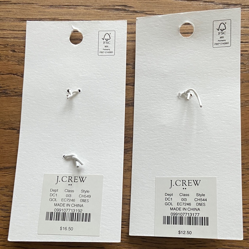 J. Crew Gold and Pearl Charms - Picture 4 of 4